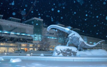 恐竜　福井　雪　写真　氷河期　Twitter